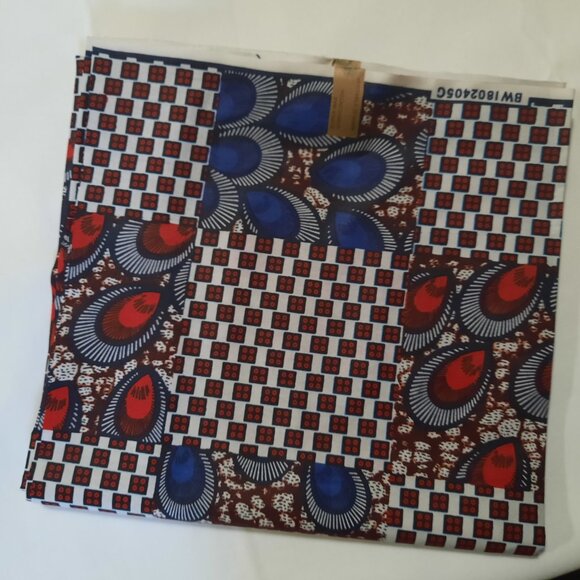1 yard African Ankara Head-Tie fabrics - Picture 4 of 4